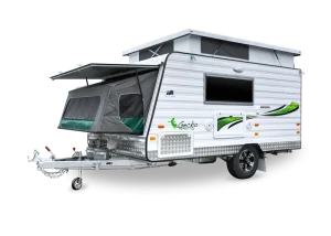 Ben & Michelle - Road Trip Around Australia - The Perfect Little Caravan - this little caravan has all the features that I would love to have in a van but in the smallest package that I've ever seen (and I like small).