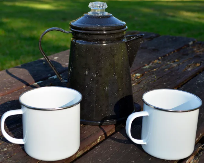 The hunt for 12 volt DC appliances is one... and so far not having much luck with coffee makers. So we're reverting to the tried and true coffee percolator